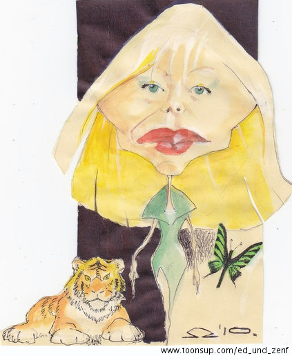 Illustration: beauty beast and butterfly 2