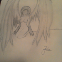 Girl with wings