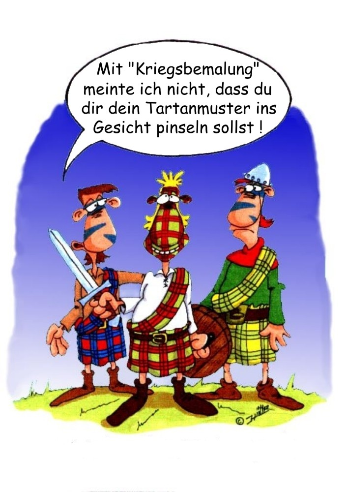 Cartoon: Kriegsbemalung 1