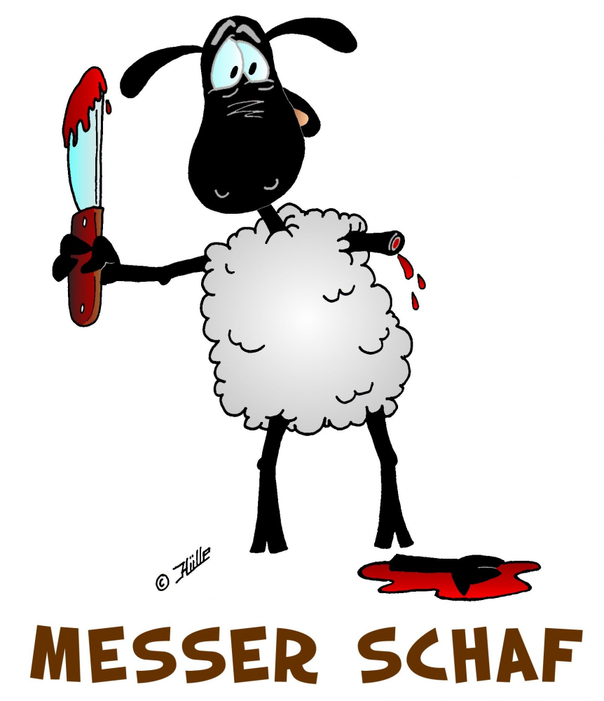 Cartoon: Messer Schaf 1