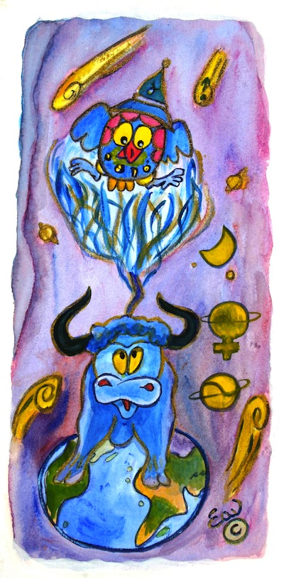 Illustration: Sternzeichen STIER Taurus 1