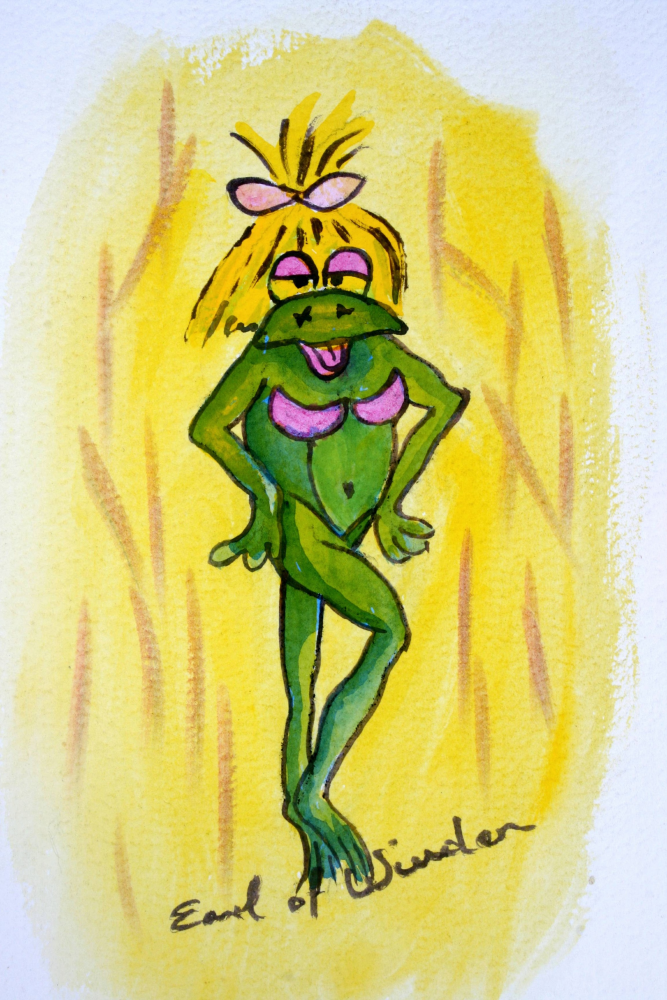Cartoon: Froschlady PinUp 1