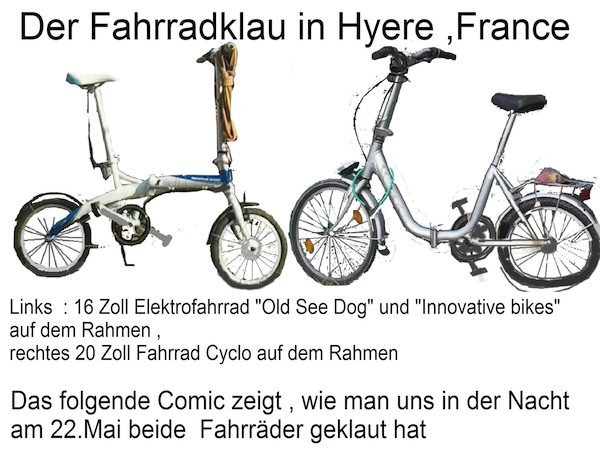Comic: Fahrradklau in Frankreich am 22.5.15. 1