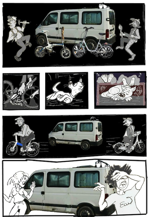 Comic: Fahrradklau in Frankreich am 22.5.15. Seite 2 1
