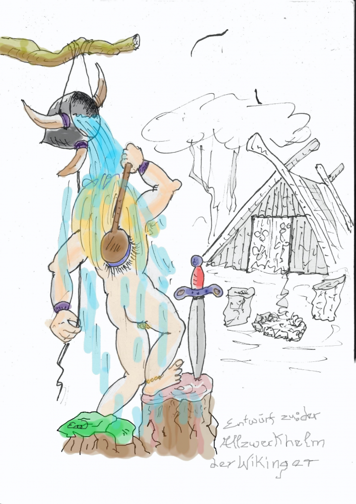 Cartoon: Vikings Sommerdusche 1