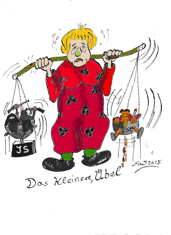 Cartoon: Asyl, das kleinere Übel oder die Qual der Wahl ... 1
