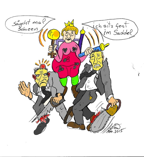 Cartoon: Die Queen 1