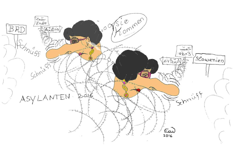 Cartoon: Asyl Zäune 1