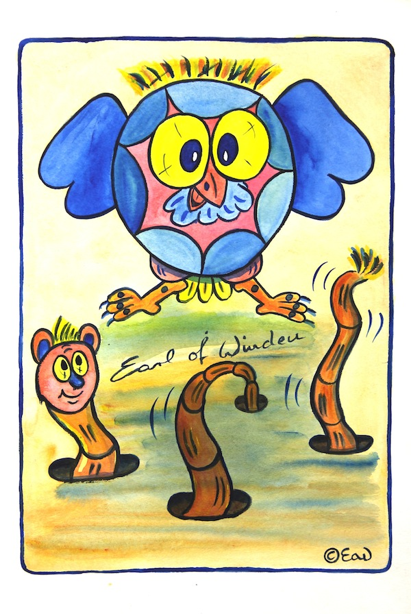 Illustration: Die kleine Eule Hackeklotz 1