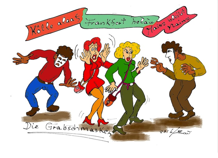 Cartoon: Grapschmasken !!!? 1