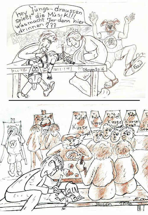 Cartoon: Bosener Mühle: der Sonntag 1