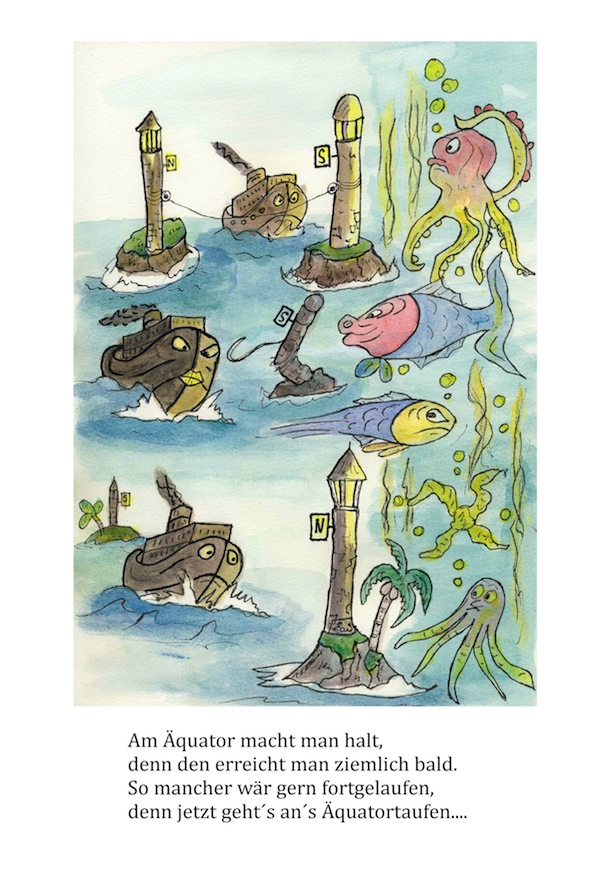 Illustration: des tollen Ollen und seiner Marika glorreiche Reise um die Welt 1