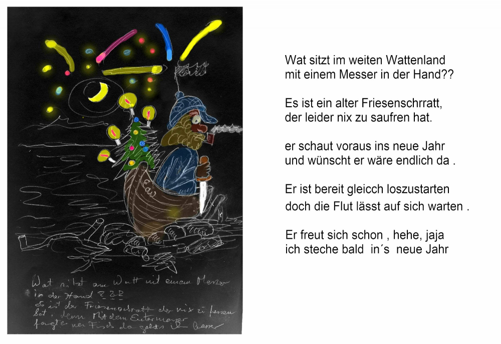 Illustration: einen guten Rutsch 2019 ... 1