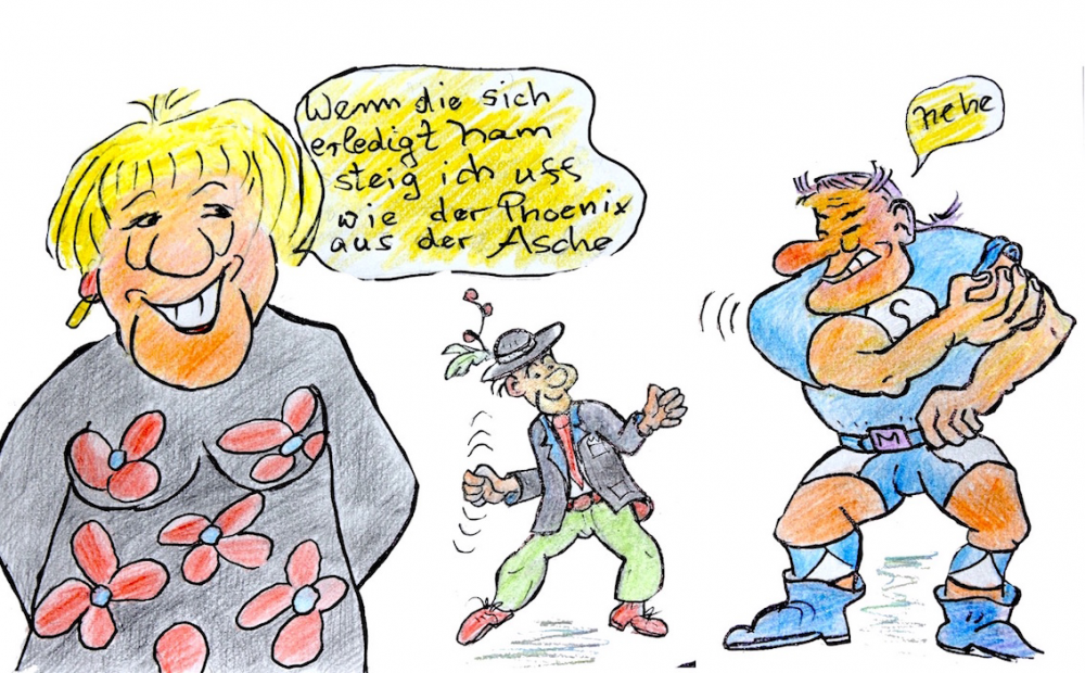 Cartoon: BRD Wahlkampf 1