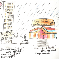 Cartoon: Corona die Rechtlosen1 1