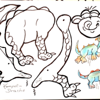 Cartoon: Hampeldrache für Miezel 1
