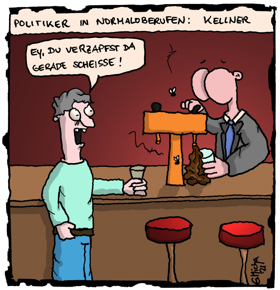 Cartoon: Politiker in Normaloberufen #1 1