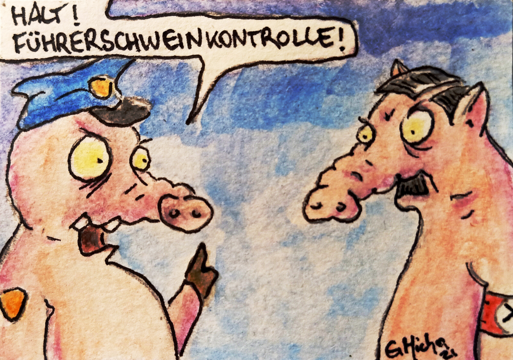 Cartoon: Kontrolle 1