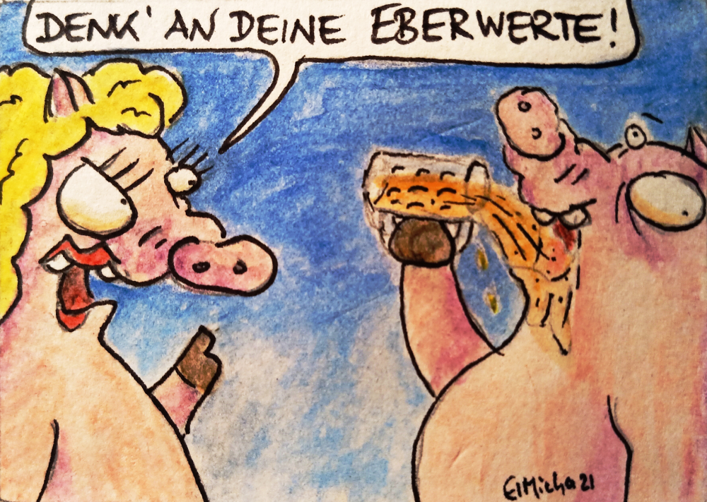 Cartoon: Schon wieder SAUfen 1