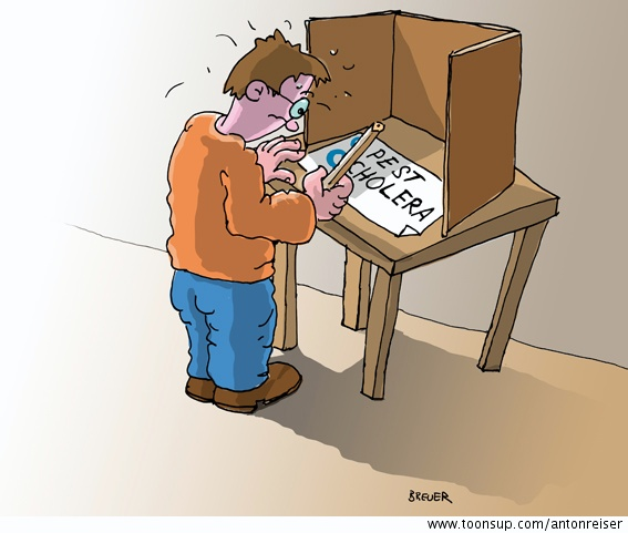 Cartoon: Wählen! 1