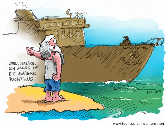 Cartoon: Falsche Richtung 1