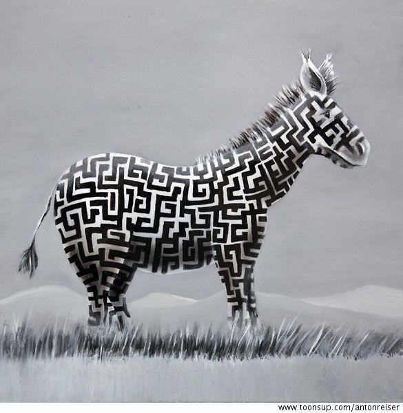 Illustration: Labyrinthzebra 1