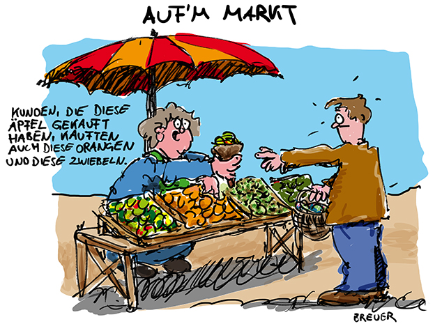 Cartoon: Auf'm Markt 1