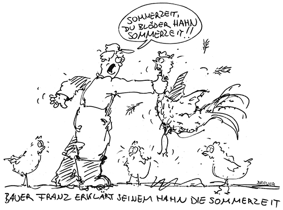 Cartoon: Sommerzeit 1