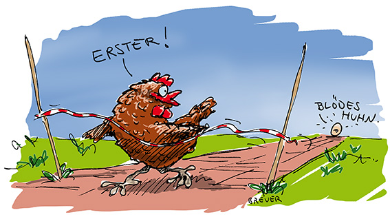 Cartoon: Henne oder Ei? 1