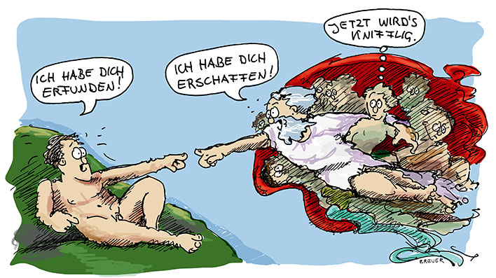 Cartoon: Knifflig 1