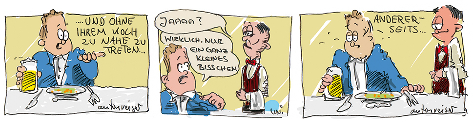 Comic: Herr Ober, das Bier.... 2