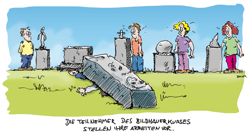 Cartoon: Bildhauerkurs 1