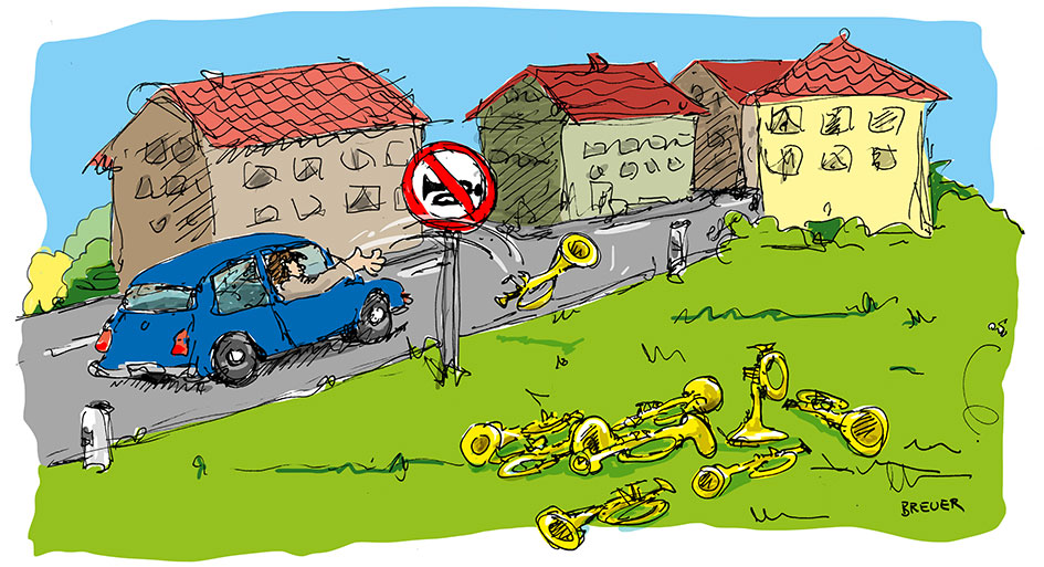 Cartoon: noch ein Verkehrschild 1