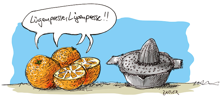 Cartoon: Lügenpresse 1