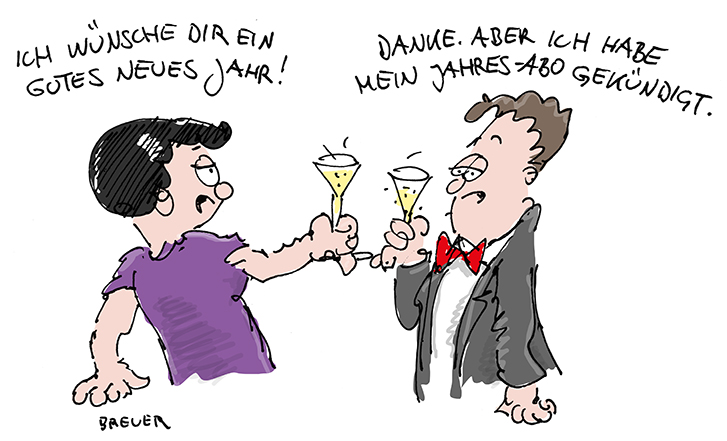 Cartoon: Jahresabo 1