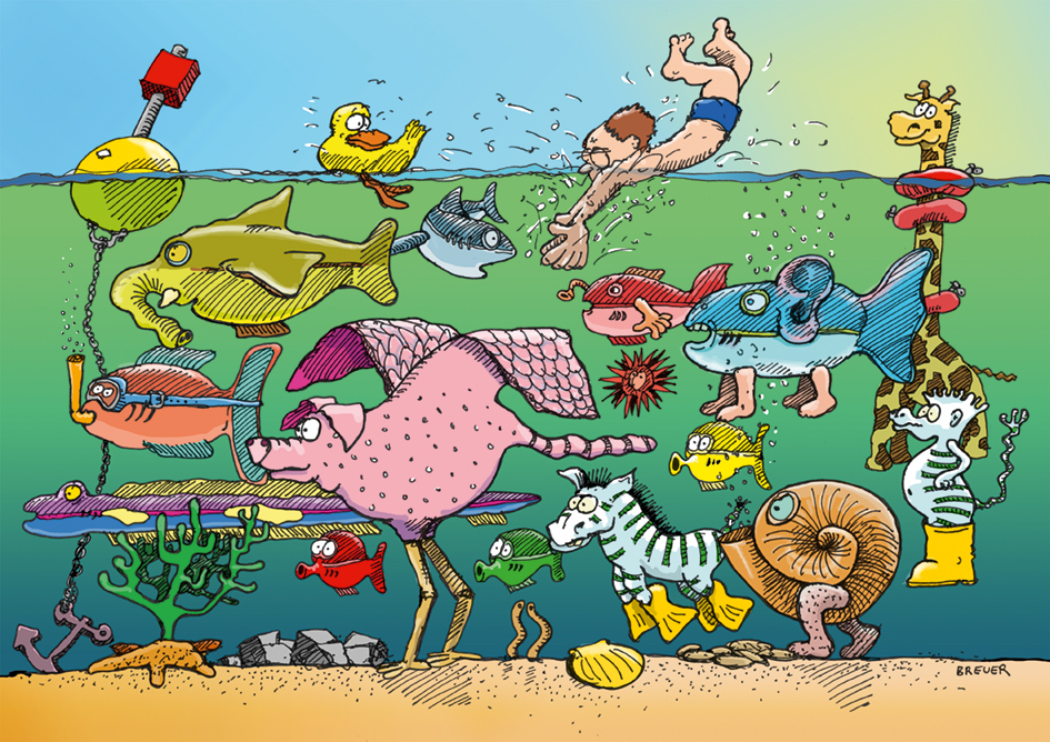 Illustration: Unter Wasser 1
