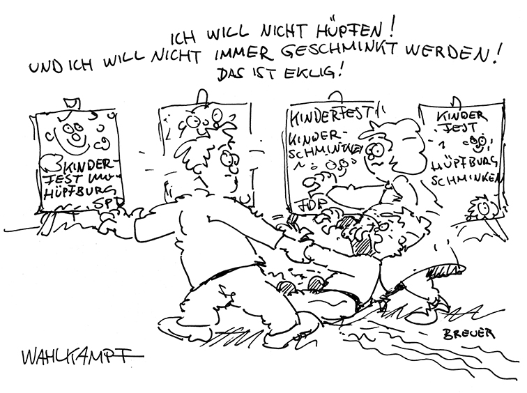 Cartoon: Wahlkampf 1