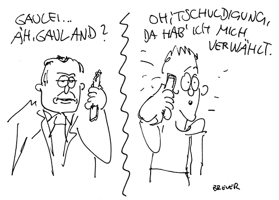Cartoon: 'tschuldigung, verwählt 1