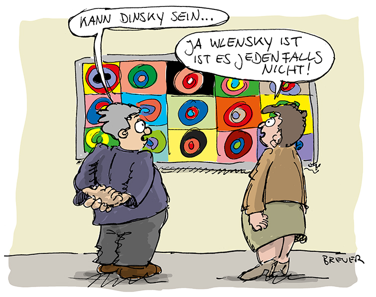 Cartoon: Im Museum 1