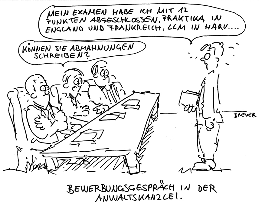 Cartoon: Bewerbung 1