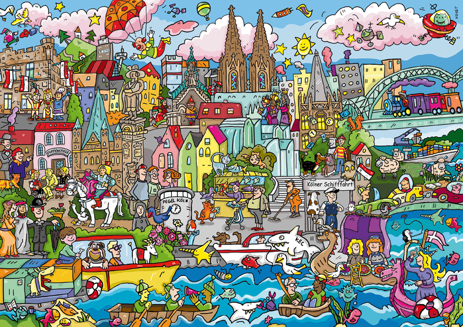 Picture Puzzle: Köln Wimmelbild 1