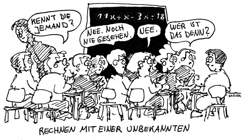 Cartoon: Rechnen 1