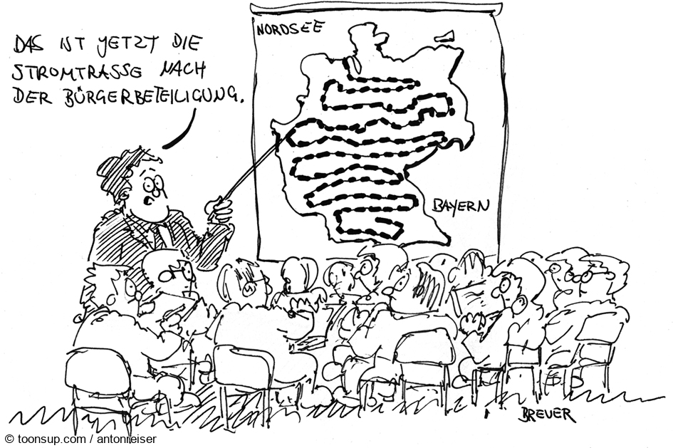 Cartoon: Stromtrasse 1