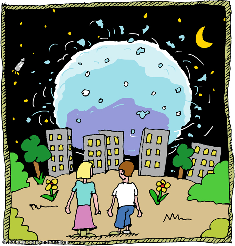 Cartoon: Schneeball-Apokalypse 1