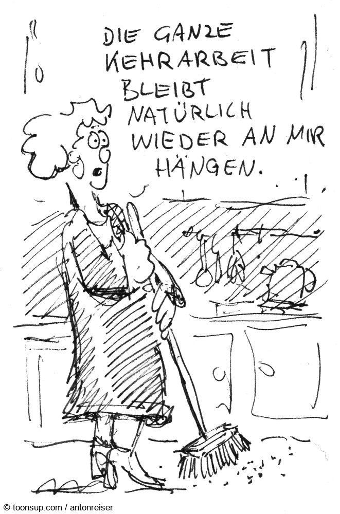 Cartoon: Kehrarbeit 1