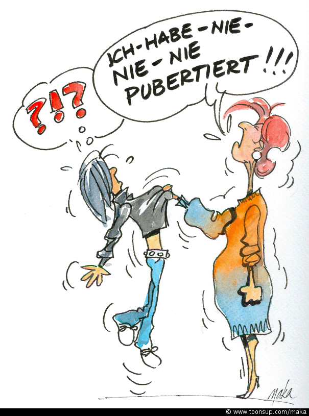 Cartoon: 'Ich habe nie pubertiert!' 1