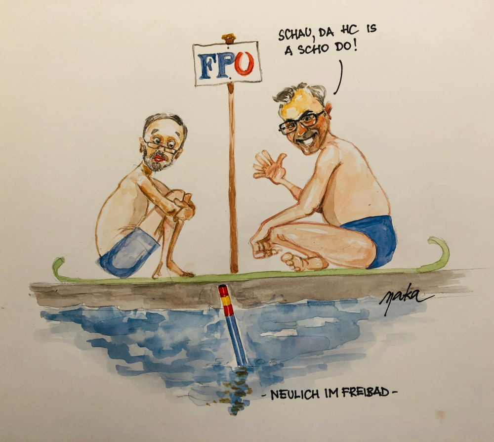 Caricature: HC auf Tauchstation 1