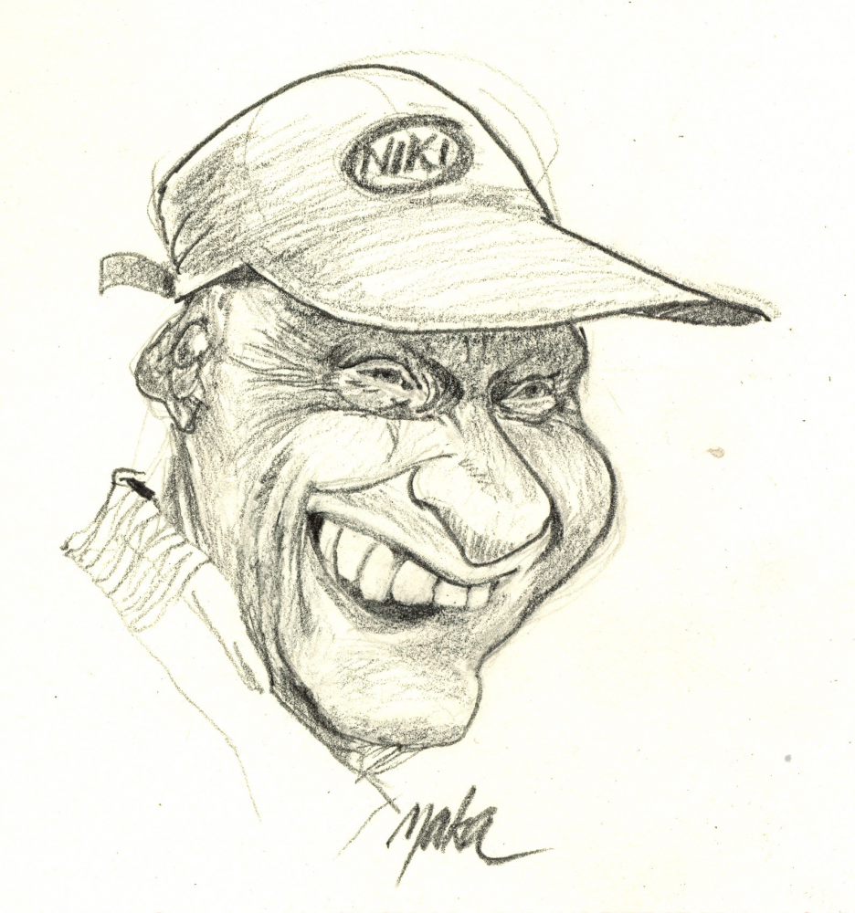 Karrikatur: Niki 'nazionale' Lauda 2012 1