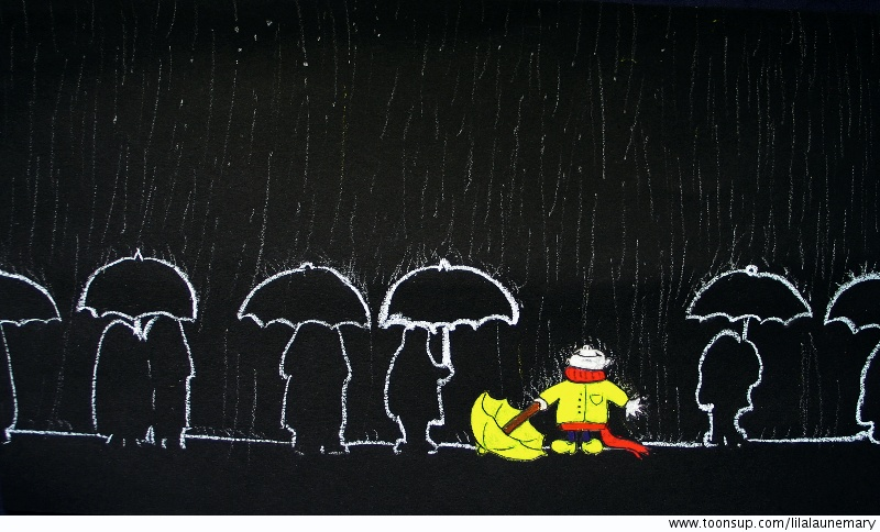 Illustration: Smiling in the Rain 1