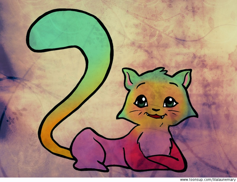Illustration: Farbkatze 1